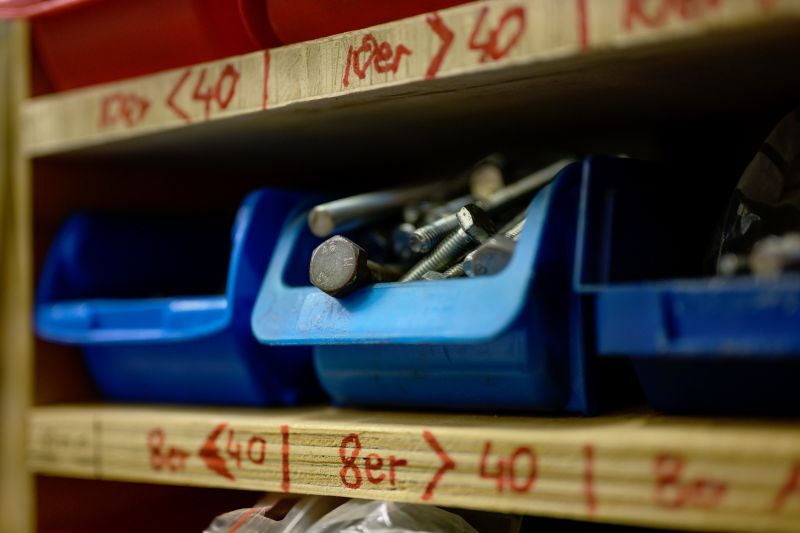 Completed Shoe Rack Installation